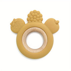 Baby Teether Molar Stick 6-12 Months Soothing Toy Silicone Boilable Water