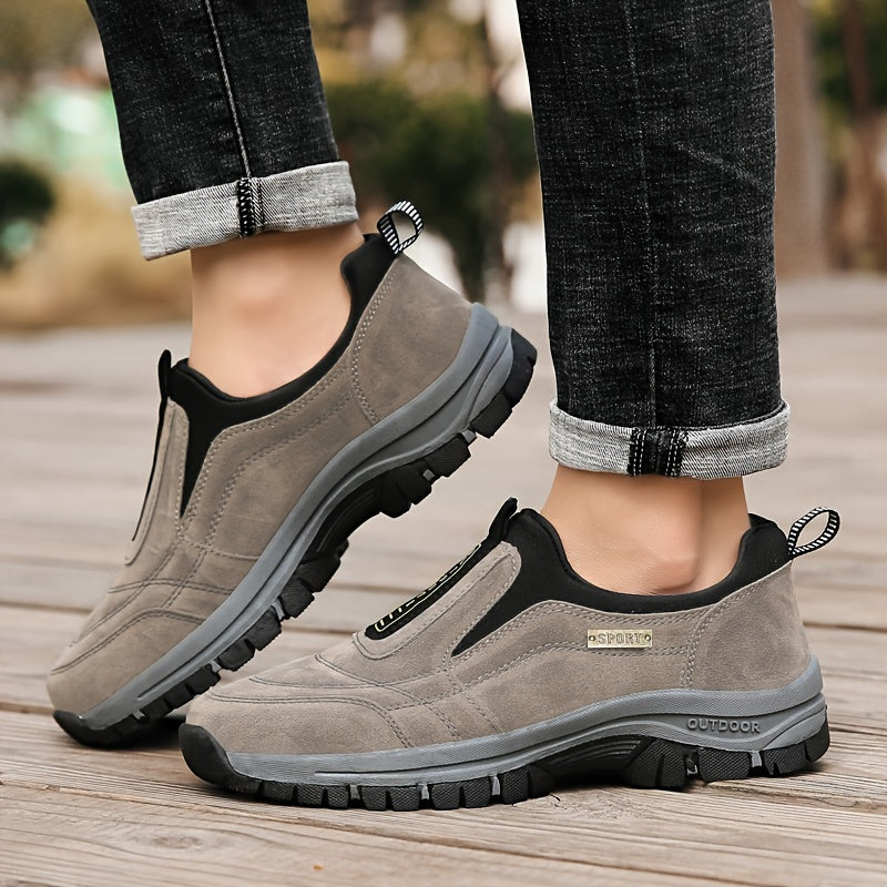 Men's Lightweight Slip On Hiking Shoes Non Slip Outdoor