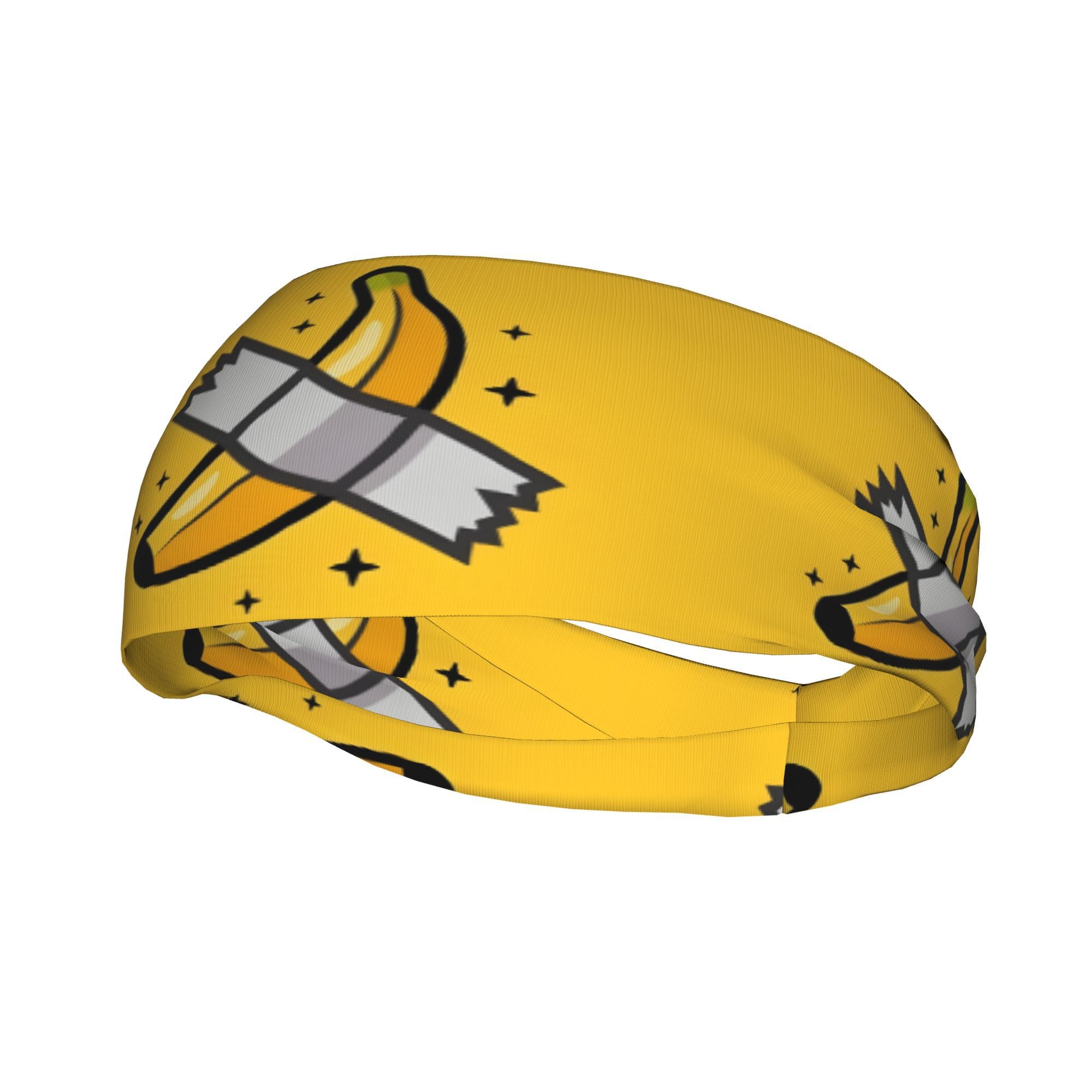 Banana Graphic Headband Unisex Sweat Wicking Stretchy & Breathable