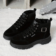 Women's Fleece Lined Winter Snow Boots Non Slip Thermal Platform Sneakers