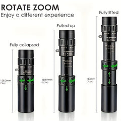 High Definition Outdoor Zoom Monocular Waterproof Compact and Portable