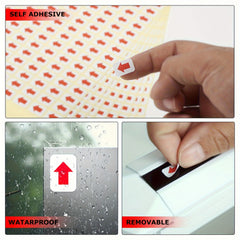 10 Red Arrow Stickers Self Adhesive Labels for Inspection Defec