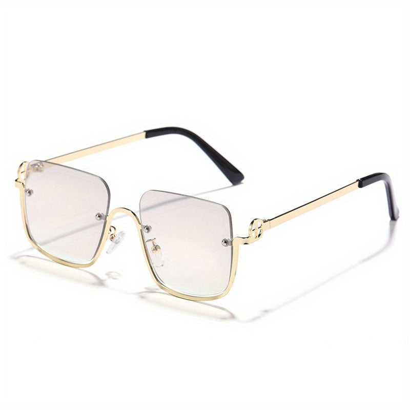 Men's Half Frame Sunglasses Couple's Versatile Sunglasses