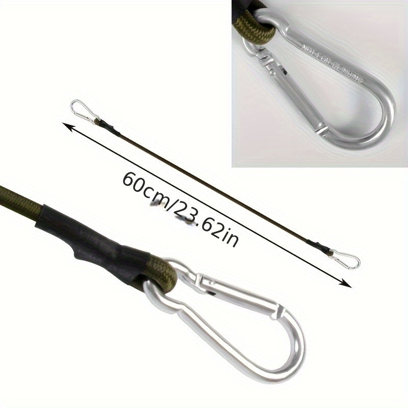 Heavy Duty Bungee Cords With Carabiner Clips for Tarp Waterproofing