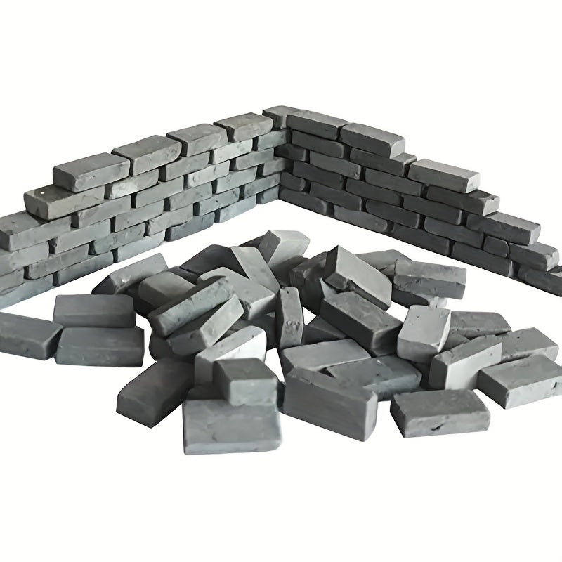 50pcs Mini Simulation Small Red Brick Model Material Building