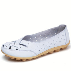 Women's Hollow Out Loafers Slip On Flat Shoes