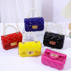 Pearl Chain Crossbody Bag Mini Handbag for Girls