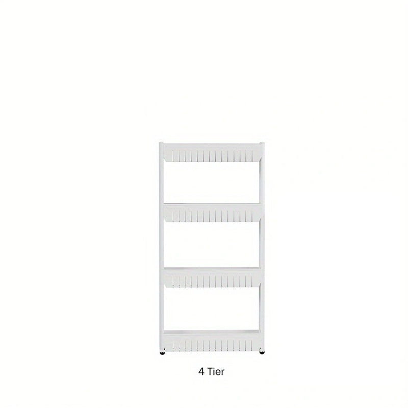 Slim Slide Out Pantry Storage Rack with 4 Baskets