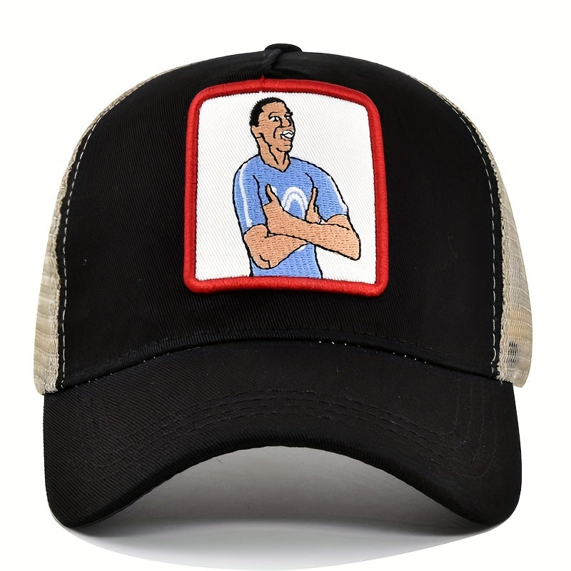 Embroidery Baseball Cap Patch Peaked Cap Mesh Hat