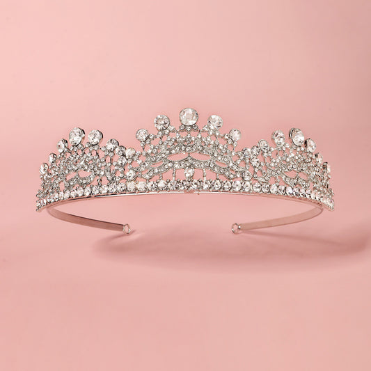 Baroque Wedding Crown and Queen Crowns Rhinestone Bridal Tiara