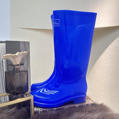 Women's Waterproof High Top Rain Boots Comfortable Non-slip Outdoor Work Boots