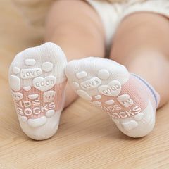 Girls Cartoon Knit Socks Non-slip Soft Cotton Sock