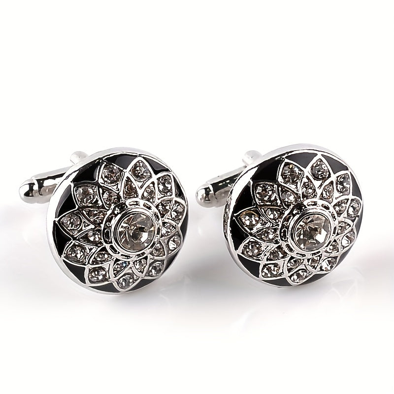 Zircon Business Cufflinks for Men