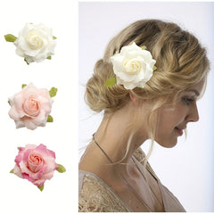Simulation Rose Hair Clip Bridal Wedding Hair Accessories
