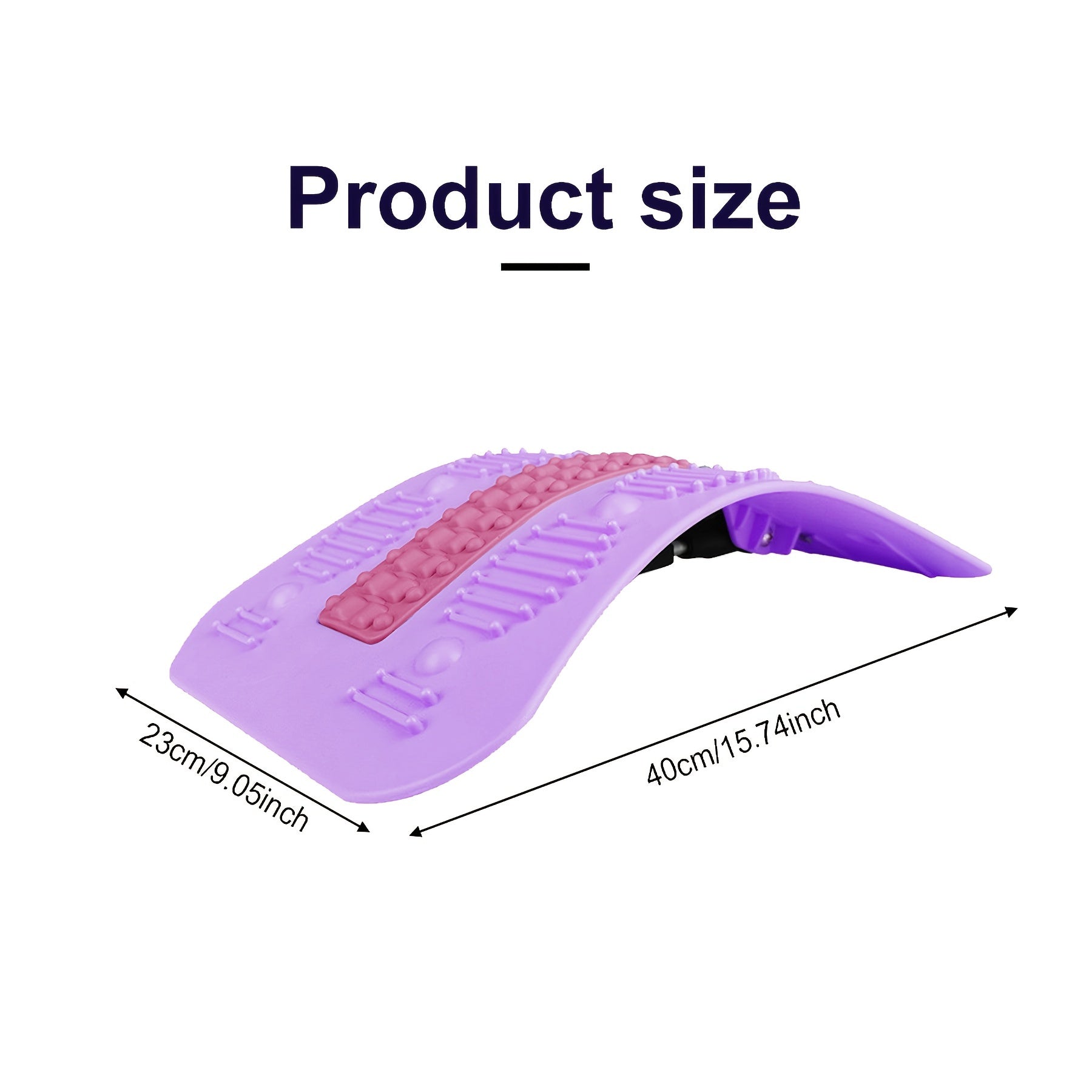 Silicone Lumbar Stretcher Massage Strip Back Cushion