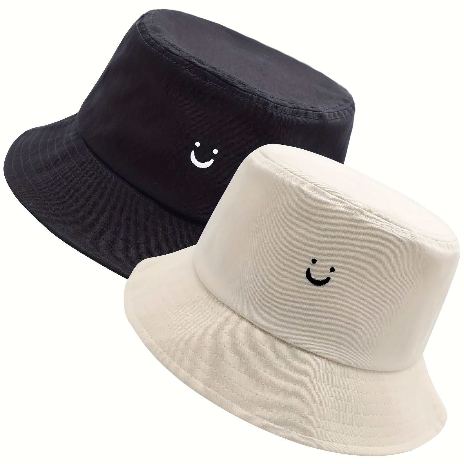 Happy Face Bucket Hat Double Sided Wear For Men