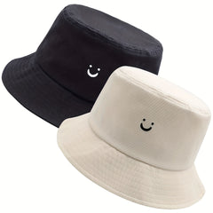 Happy Face Bucket Hat Double Sided Wear For Men