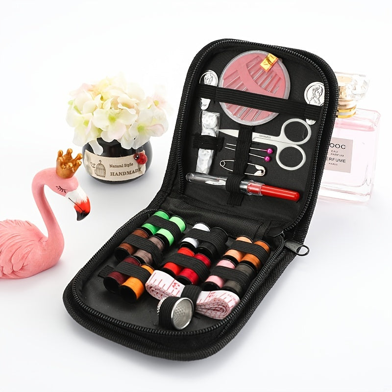 1pc Sewing Kit Box Embroidery Handwork Tool Storage Bags Needles Thread Scissor