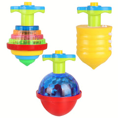 LED Light Up Spinning Tops for Kids Interactive Outdoor Play