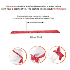 Reusable Cooling Neck Wraps Ice Bandanas For Summer Outdoor Activities