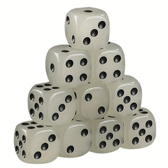 Glow in the Dark Game Dice Set for Board and Math Games