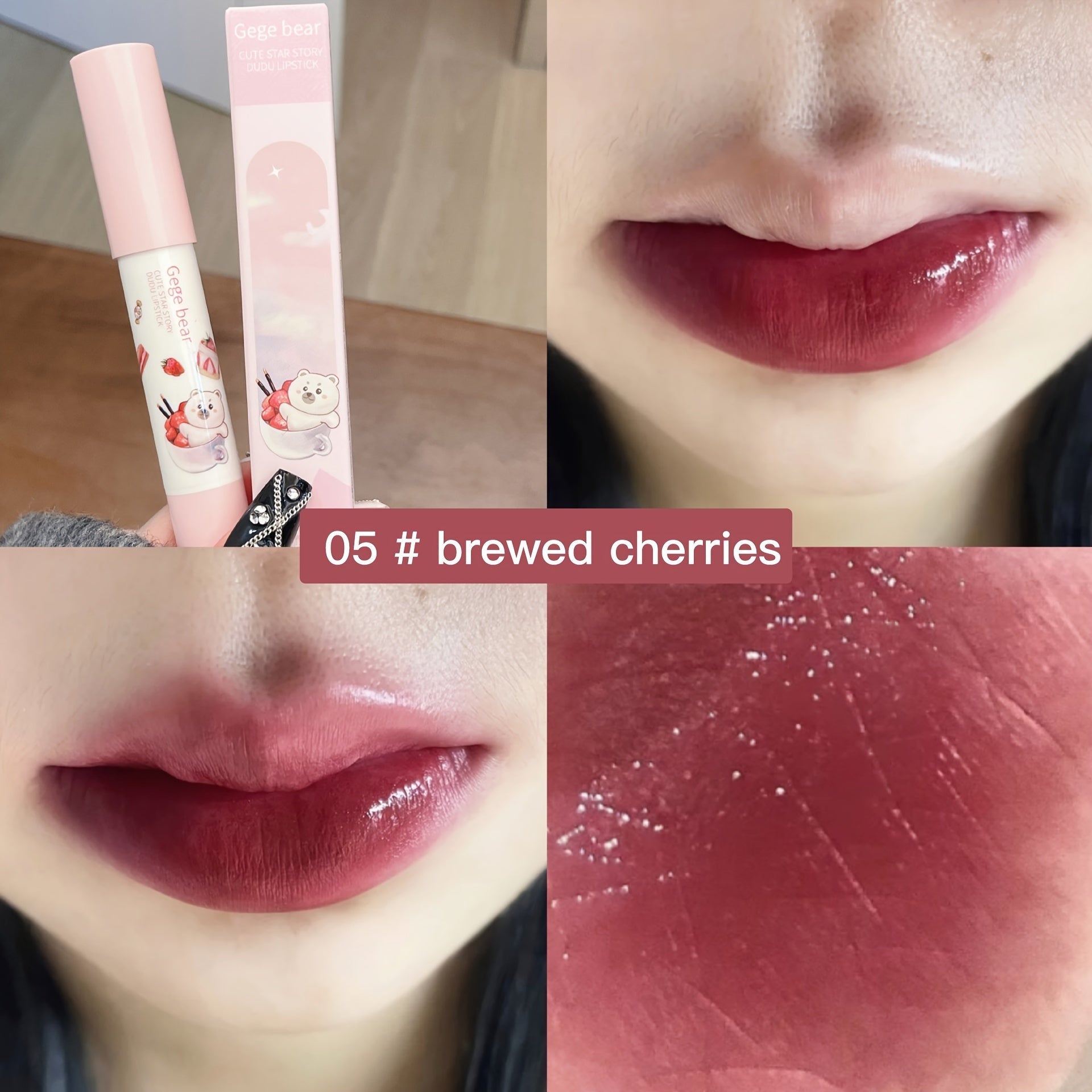6-Color Moisturizing Lipstick with Lustrous Finish - Long Lasting