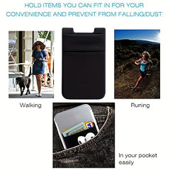 Phone Card Holder Stretchy Wallet Pocket Credit Card ID Case Pouch Sleeve