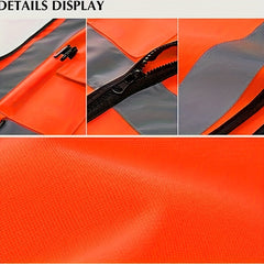 Reflective Safety Vests With Pockets And Zippers