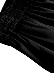 Women's Solid Elastic High Rise Summer Shorts
