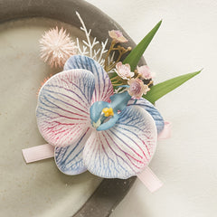 Phalaenopsis Artificial Flower Corsage for Weddings & Business Celebrations