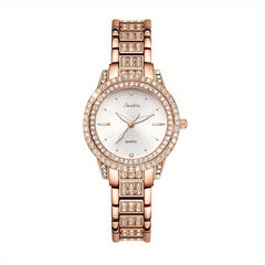 LIGE Girls' Faux Diamond Teen Watch Waterproof