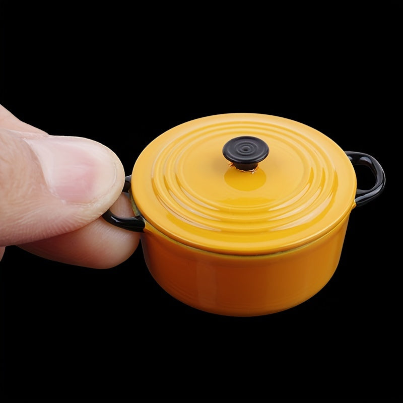 Dollhouse Mini Soup Cooker Desktop Decor Tiny House Pot Mini Cookware Decor