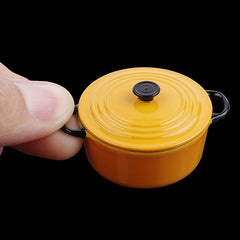 Dollhouse Mini Soup Cooker Desktop Decor Tiny House Pot Mini Cookware Decor