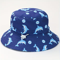 Baby Sun Hat Cartoon Dinosaur Dolphin Pattern Sun Protection Hats Toddler