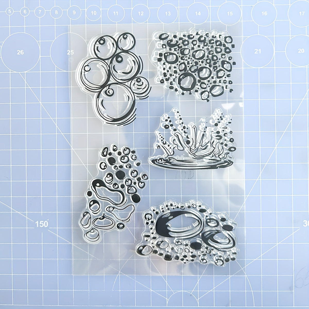 Water Drop Silicone Transparent Stamp