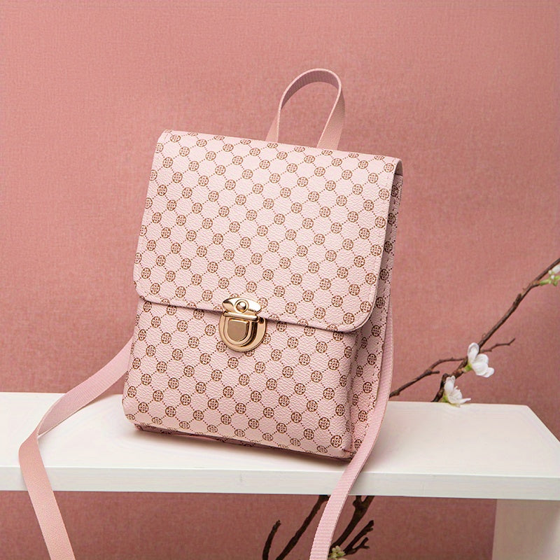 Mini Solid Crossbody Bag PU Leather Handbag Women's Phone Storage Bag & Purse