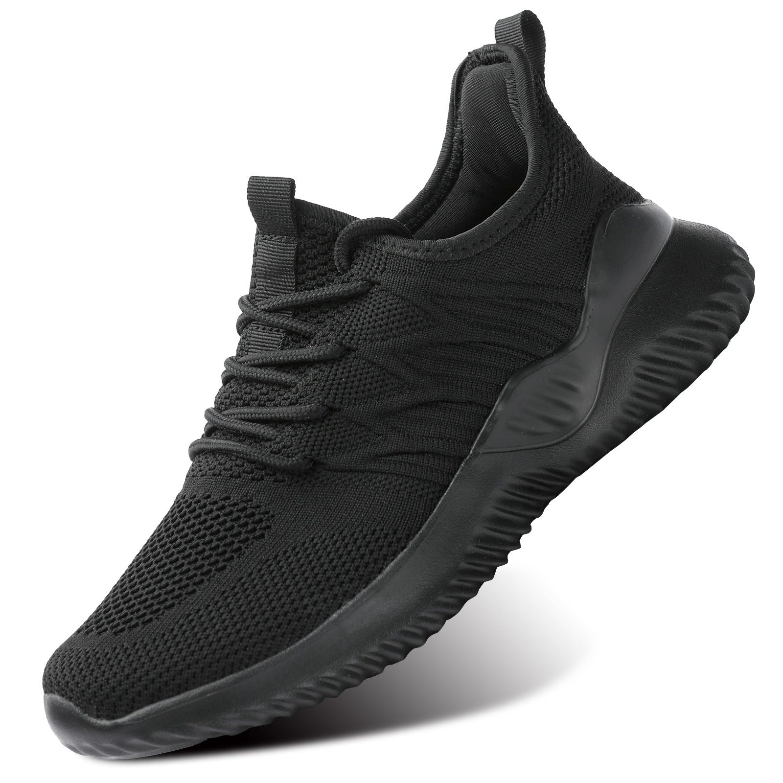 Breathable Knitted Platform Sneakers for Women - Running Shoes