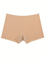 4pcs Seamless Boyshort Panties Soft & Comfortable Women's Lingerie