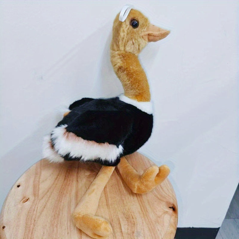 Ostrich Plush Toy Realistic Animal Doll Soft Bird Halloween Christmas