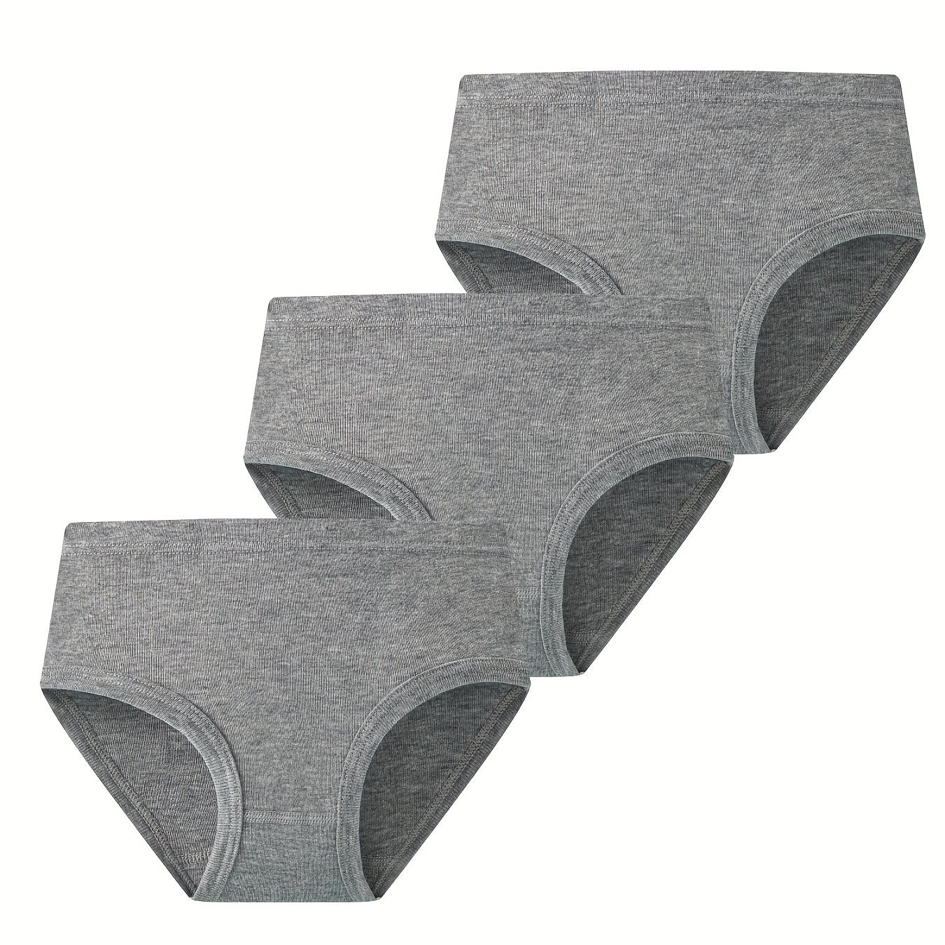 3-Piece Set Girl's Cotton Comfy Stretchy Underwear
