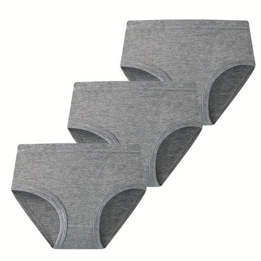 3-Piece Set Girl's Cotton Comfy Stretchy Underwear