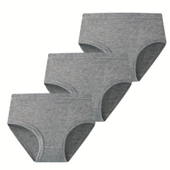 3-Piece Set Girl's Cotton Comfy Stretchy Underwear