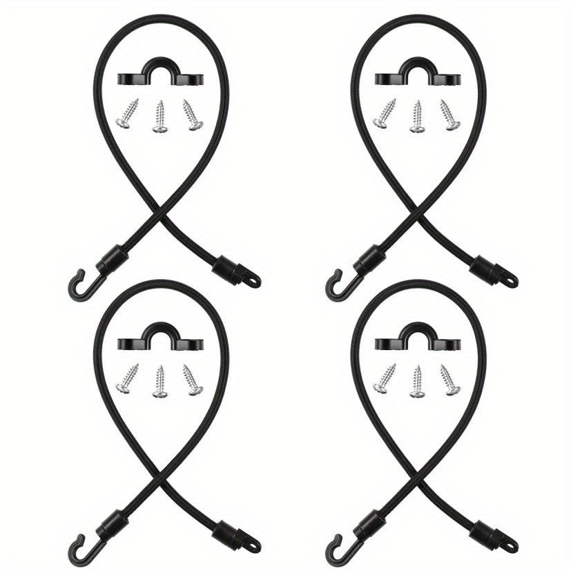 Rod Tamer Deck Mount Rod Straps - Secure Fishing Gear with Bungee Cord