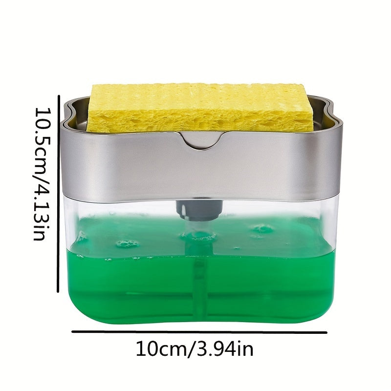 Plastic Soap Liquid Press Box Sponge Holder Organizer
