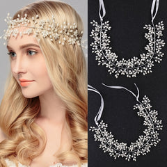 Crystal Wedding Headpiece Pearl Hair Vine Hair Accessories