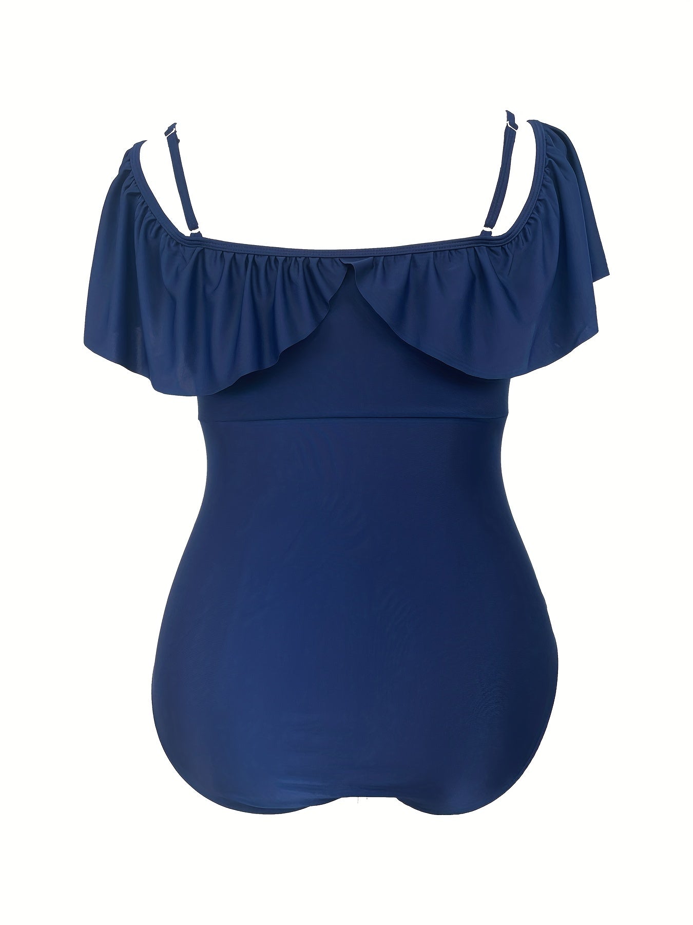 Ruffle Trim One Piece Swimsuit