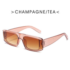 Stylish Oversized Square Sunglasses UV400 Protection Vintage Ladies