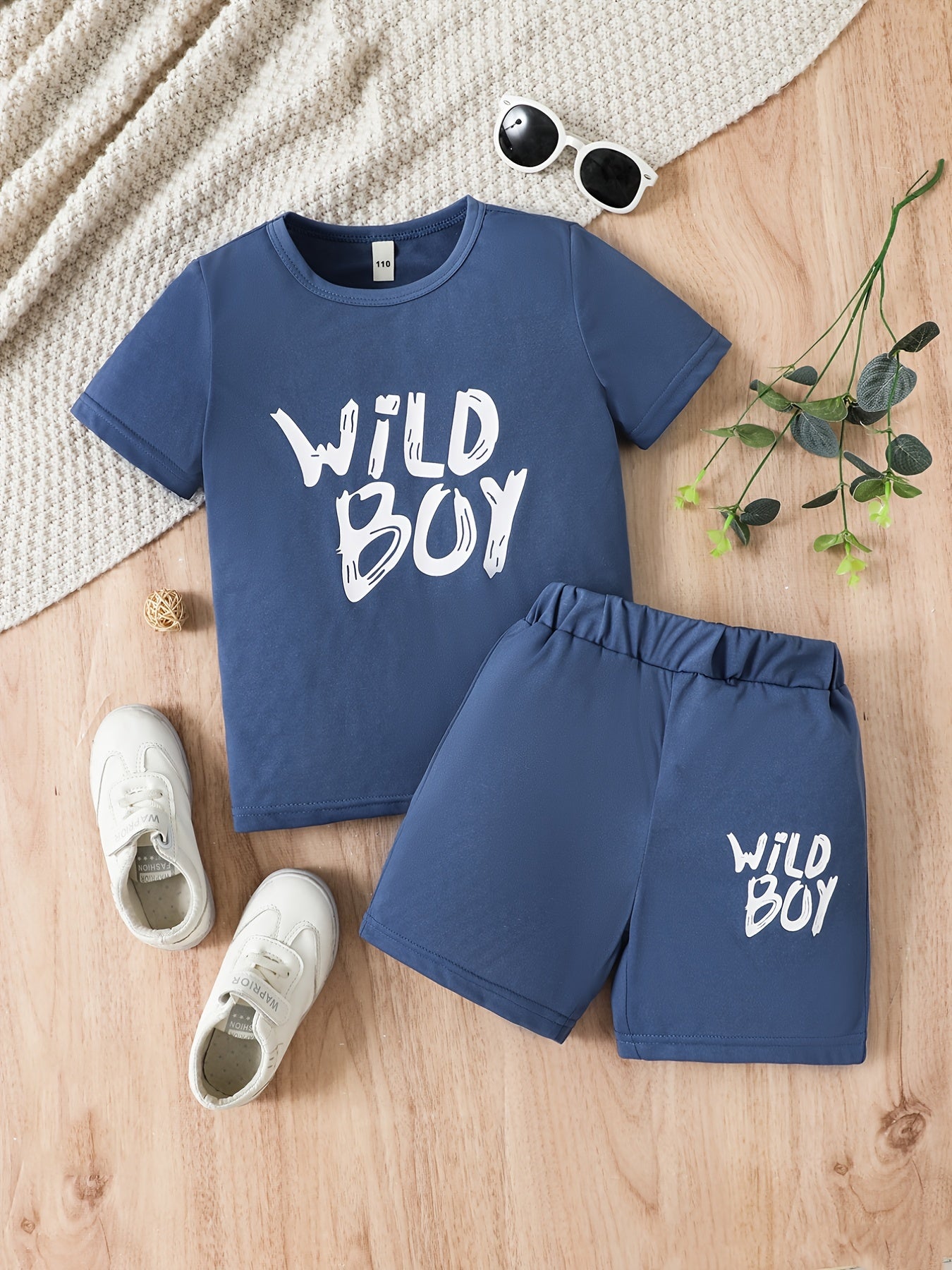 Boys Wild Boy Outfit Shorts & t shirt summer Kids