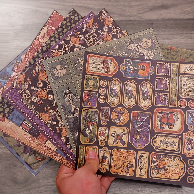 Halloween Alice Material Paper Pack of 10 Sheets