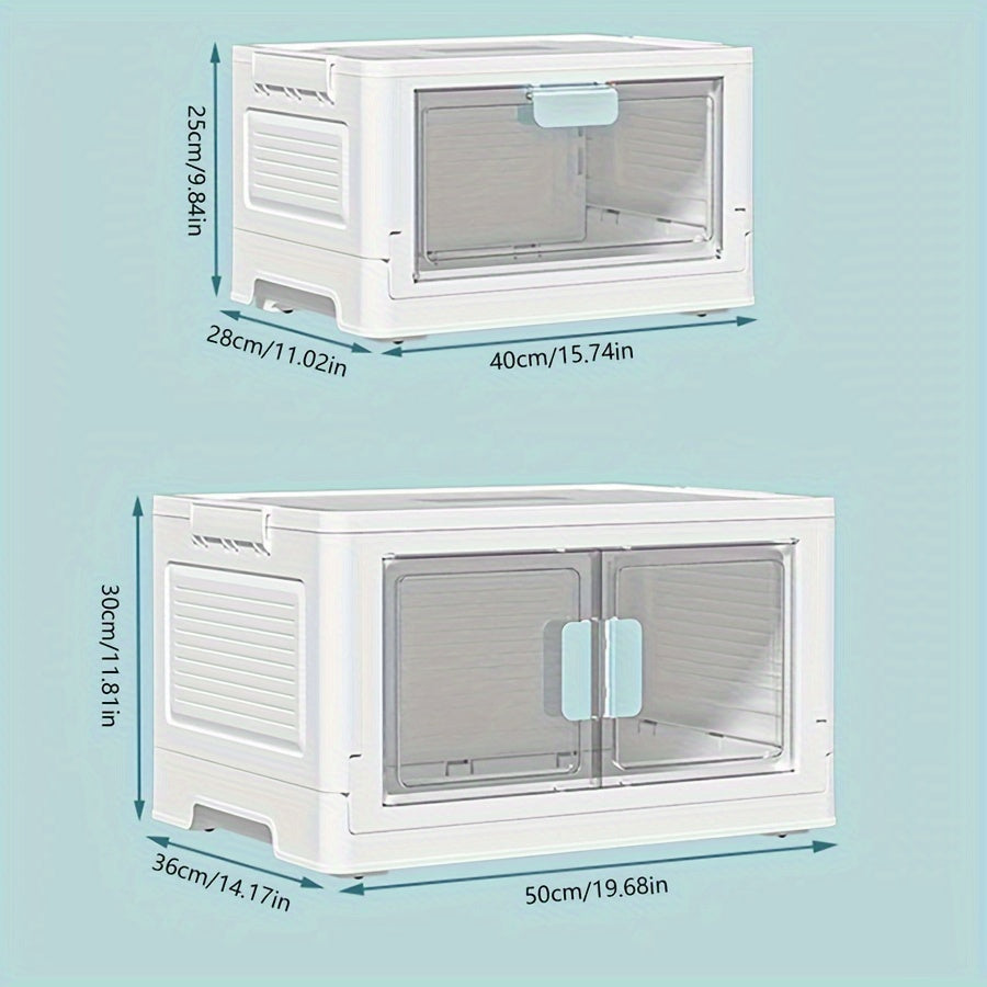 Folding Storage Box Household Transparent Finishing Box
